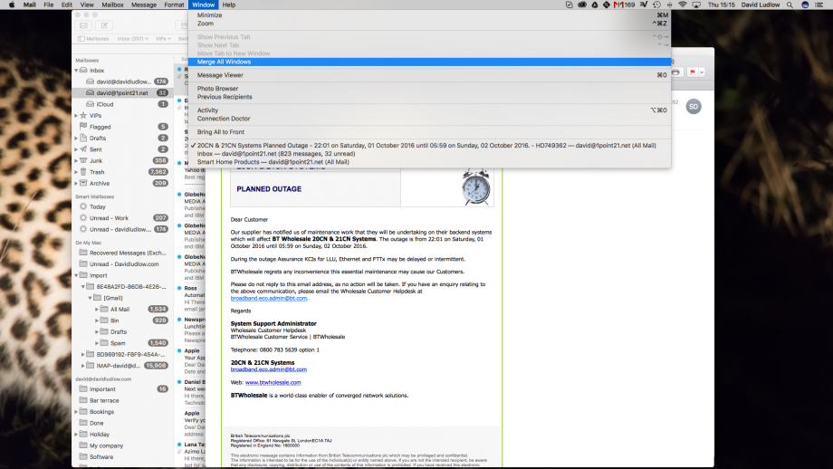 mac osx high sierra email program setup for spectrum